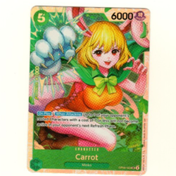 Carrot OP08-023 Premium Booster Reprint Foil Super Rare One Piece Trading Card - Image 3