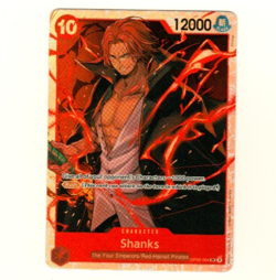 Shanks OP09-004 Premium Booster Reprint Foil Super Rare One Piece Trading Card - Image 3