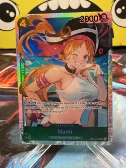 One Piece Nami OP14-031 The Azure Sea's Seven Secret Rare NM - Image 1