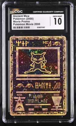 CGC 10 GEM MINT Ancient Mew 2000 Movie Promo Reverse Holo Pokemon Card - Image 1