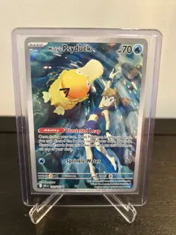 Pokemon TCG Misty's Psyduck Holo Card 193/182 Sv10: Destined Rivals NM - Image 1