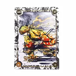 Demon Slayer XR Zenitsu Art Painting XR Anime Collectible Trading Card - Image 1