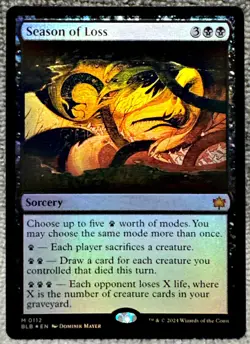 MTG Season of Loss 112 Foil Bloomburrow Magic The Gathering Card - Image 1