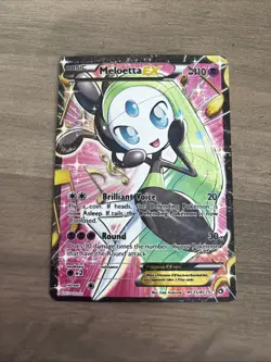 Pokemon Meloetta EX Full Art Ultra Rare Holo RC25/RC25 Legendary Treasures Card - Image 1