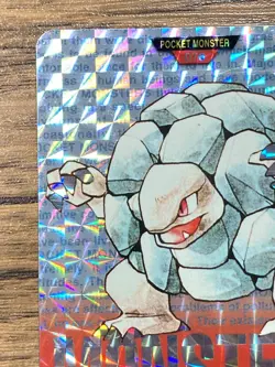 Pokemon Carddass Card Golem File No.76 Bandai Pocket Monsters Red ver. 1996 - Image 3