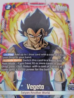 Bandai Vegeta FB05-038 SR* alt art Super Rare Foil Dragon Ball Super Card Game - Image 2