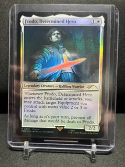 Frodo, Determined Hero Foil Promo MTG Magic Lord of the Rings NM - Image 1