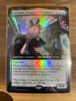 Kitsune, Dragon's Daughter (Extended Art Foil) Rare MTG Ninja Turtles - Image 1