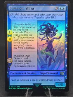 MTG Summon Shiva 0078 Final Fantasy Uncommon Foil NM - Image 1
