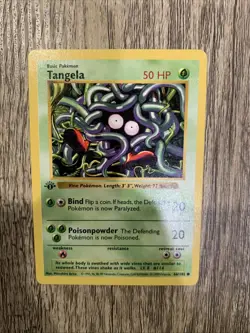 TANGELA Pokemon Card - WOTC - 1st Edition - Base Set - Shadowless 66/102 - Image 1