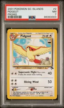 Pokemon 2001 Pidgeot 2/18 Islands Promo PSA 9 Mint - Image 1