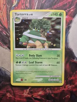 Torterra Lv.45 Cosmos Holo Rare 17/130 Diamond & Pearl Pokemon 2007 MP - Image 1