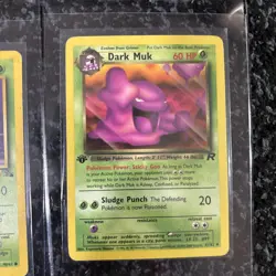 Grimer & Dark Muk 1st Edition Evolution lot Pokemon cards vintage - Image 3