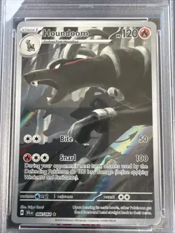 PSA 9 Houndoom 066/064 Illustration Rare SV Shrouded Fable - Image 2