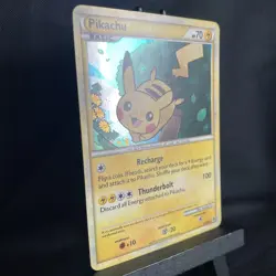 Pokemon TCG: 2010 HGSS Black Star Promo Pikachu HGSS03 LP ‘Special’ Swirl - Image 2