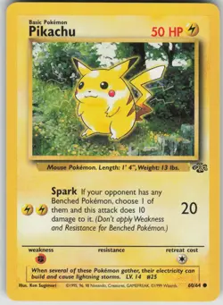 Pokemon TCG Pikachu Common Jungle 60/64 - Image 1