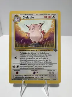 MP Clefable 17/64 Jungle Unlimited Non Holo Rare 1999 WOTC Pokemon TCG - Image 1