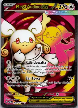 Mega Audino ex 253/217 Ultra Rare ME: Ascended Heroes Pokemon Near Mint - Image 1