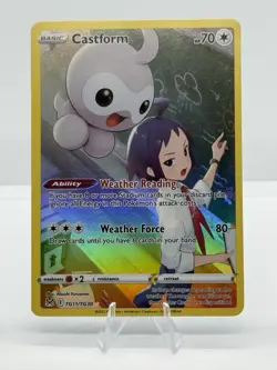 Pokemon TCG Castform Swsh11: Lost Origin TG11/TG30 Ultra Rare Holo - Image 1