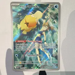Pokemon Misty's Psyduck 193/182 Destined Rivals Illustration Rare Full Art Holo - Image 1