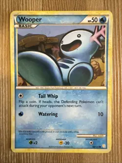 Wooper 88/123 Heartgold & Soulsilver Regular Pokemon DMG - Image 1