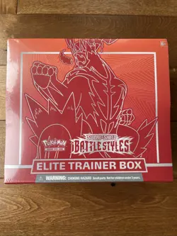🔥 Pokemon TCG Sword & Shield - Battle Styles - Elite Trainer Box ETB RED - Image 1