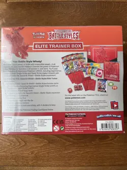 🔥 Pokemon TCG Sword & Shield - Battle Styles - Elite Trainer Box ETB RED - Image 2