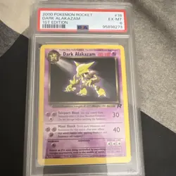 Pokemon Dark Alakazam 1st Edition Team Rocket 18/82 PSA 6 Rare Regular - Image 1
