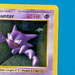 Pokemon TCG Haunter Base Set 29/102 Shadowless Error Ink swirls NM Rare - Image 2