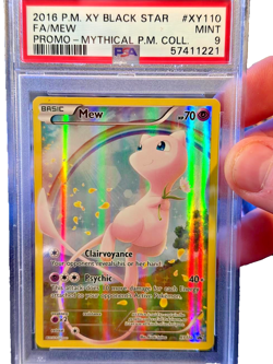 2016 Pokemon Mew #XY110 Black Star Promo PSA 9 TCG Mythical Pokemon Collection - Image 1