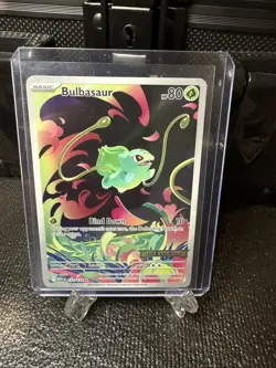 BULBASAUR 133/132 ILLUSTRATION RARE MEGA EVOLUTION POKEMON LP - Image 1