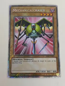Yugioh Mechanicalchaser x 3 - 1st Edition Platinum Secret Rare NM - Free Holo B - Image 3