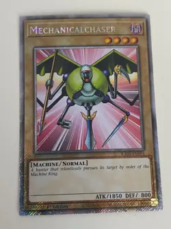 Yugioh Mechanicalchaser x 3 - 1st Edition Platinum Secret Rare NM - Free Holo B - Image 4