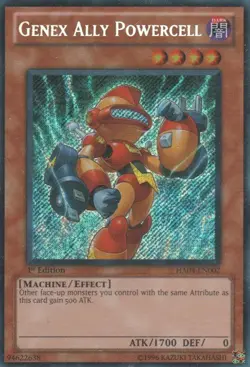 Genex Ally Powercell - HA04-EN002 - Secret Rare - Unlimited Edition - Damaged - Image 1