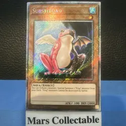 Substitoad Platinum Secret Rare RA03-EN197 LP Yugioh - Image 1