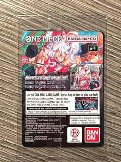 One Piece Monkey D. Luffy US Voyage College Basketball Promo Card & Alpha Holder - Image 3