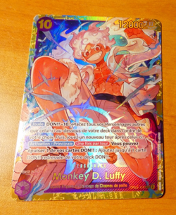 ONE PIECE CARD GAME CARTE FRANCAISE MONKEY D. LUFFY OP05-119 SEC FR NM - Image 1