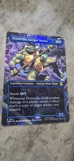 Donatello, Gadget Master (Borderless) Teenage Mutant Ninja Turtles Foil MTG NM - Image 2