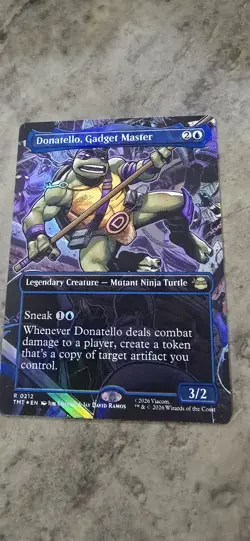 Donatello, Gadget Master (Borderless) Teenage Mutant Ninja Turtles Foil MTG NM - Image 3