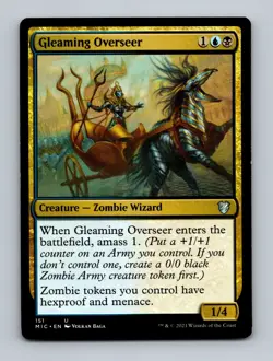 Gleaming Overseer Commander: Innistrad: Midnight Hunt Non-Foil MTG NM - Image 1