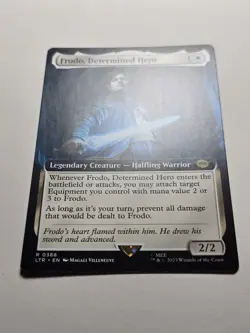 Frodo, Determined Hero (Extended Art) LTR-0388 Lord of the Rings NM+ mtg lotr - Image 2