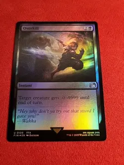 Overkill Final Fantasy Foil FIN 109 Meme 9999 Instant Kill - Image 1
