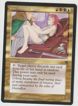 MAGIC THE GATHERING GWENDLYN DI CORCI LEGENDS EDITION MINT/NEAR MINT - Image 1