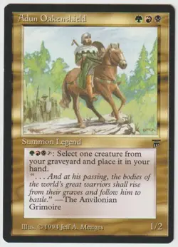 MAGIC THE GATHERING ADUN OAKENSHIELD LEGENDS EDITION MINT/NEAR MINT - Image 1