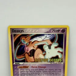 Deoxys 16/107 Destiny Deoxys Movie Promo Stamped Pokemon Card LP Pokemon - Image 2