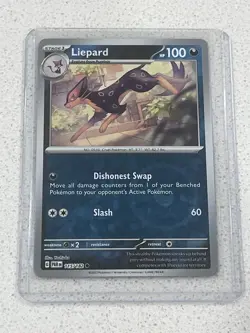 NM Pokemon Paradox Rift Liepard Reverse Holo 115 - Image 1