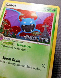 2005 Pokemon Ex Deoxys #31 Golbat Reverse Holo LP - Image 4