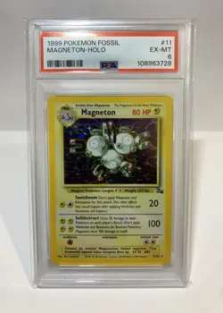 1999 Pokemon Magneton Holo Fossil PSA 6 - Image 1