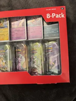 Pokemon TCG Prismatic Evolution 8-Pack Mini Tins BRAND NEW SEALED Costco Promo - Image 3