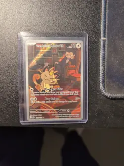 Pokemon TCG Team Rockets Meowth 203/182 IR Destined Rivals - Image 1